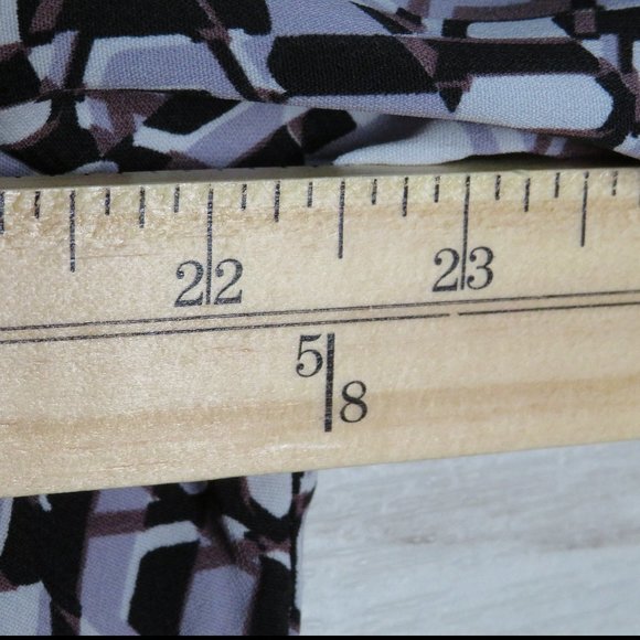 Ninety*‎ Women's Elastic 1/2 Sleeve Button Down Tie Waist Blouse~ Size 1X - Picture 8 of 10